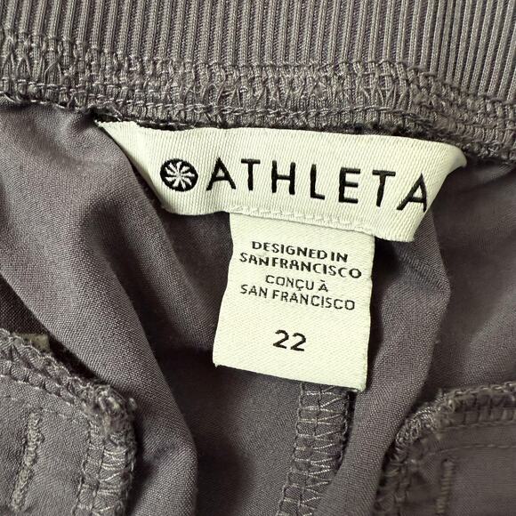 Athleta Pants Womens 22 Purple Brooklyn Ankle Pant Plus Size Travel Active - Picture 6 of 14